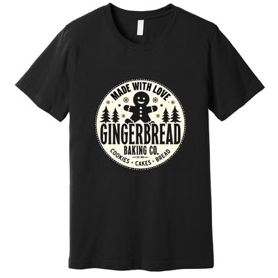 Made With Love Gingerbread Baking Co Premium T-Shirt
