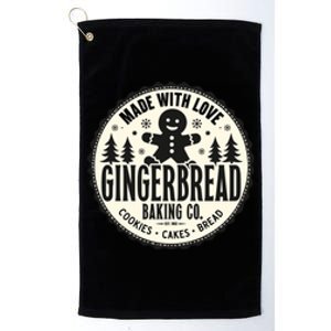 Made With Love Gingerbread Baking Co Platinum Collection Golf Towel