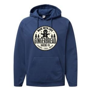 Made With Love Gingerbread Baking Co Performance Fleece Hoodie