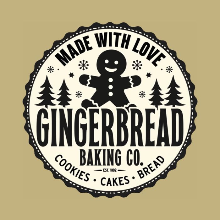 Made With Love Gingerbread Baking Co Button