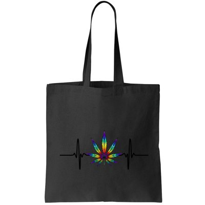 Marijuana Weed Leaf Heartbeat Bag