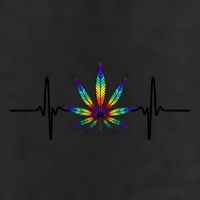 Marijuana Weed Leaf Heartbeat 25L Jumbo Tote