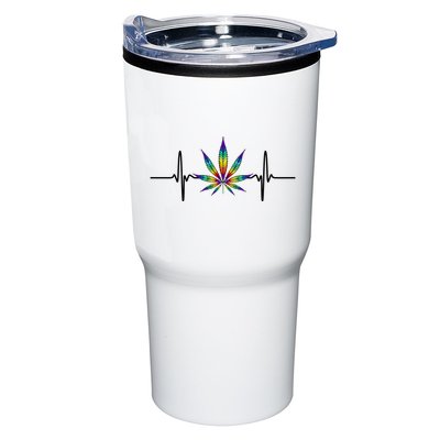 Marijuana Weed Leaf Heartbeat Tumbler