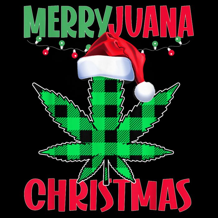Merryjuana Weed Leaf Funny Christmas Pajama Xmas Impact Tech Backpack