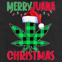Merryjuana Weed Leaf Funny Christmas Pajama Xmas 11oz C Handle Ceramic Mug