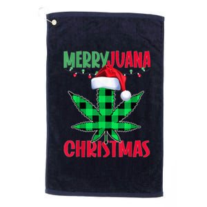 Merryjuana Weed Leaf Funny Christmas Pajama Xmas Platinum Collection Golf Towel