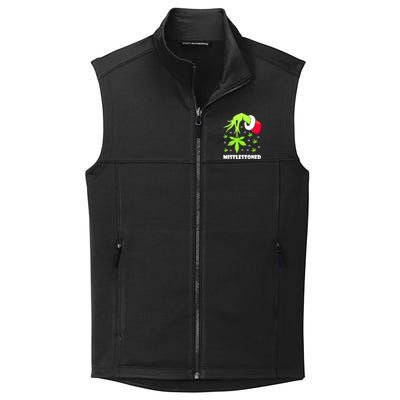 Mistlestoned Weed Leaf Cannabis Marijuana Ugly Christmas Collective Smooth Fleece Vest