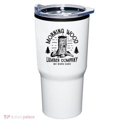 Morning Wood Lumber Company Funny Camping Carpenter Tumbler