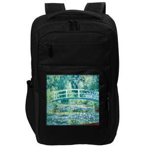 Monet's Water Lilies And Japanese Bridge Modern Art Painting Cute Gift Impact Tech Backpack