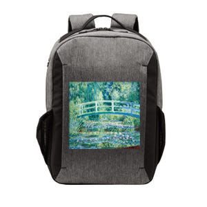 Monet's Water Lilies And Japanese Bridge Modern Art Painting Cute Gift Vector Backpack