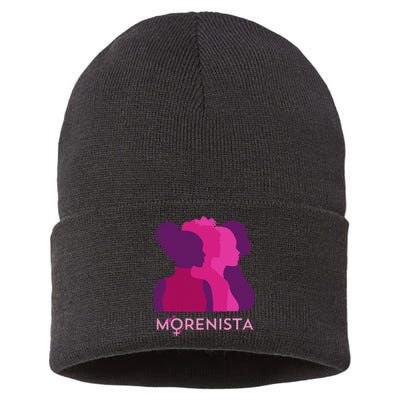 Morenista Woman Leftwing Mexican Politics Sustainable Knit Beanie