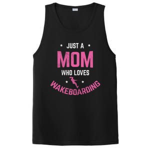 Mom Who Loves Wakeboarding Surfing Mother Wakeboarding Gift PosiCharge Competitor Tank