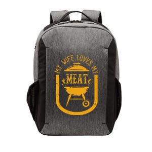 My Wife Loves My Meats Pun Grilling Bbq Lovers Foodies Vector Backpack