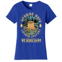 Morning W.O.O.D Lumber Company Funny Camping Carpenter Women's T-Shirt