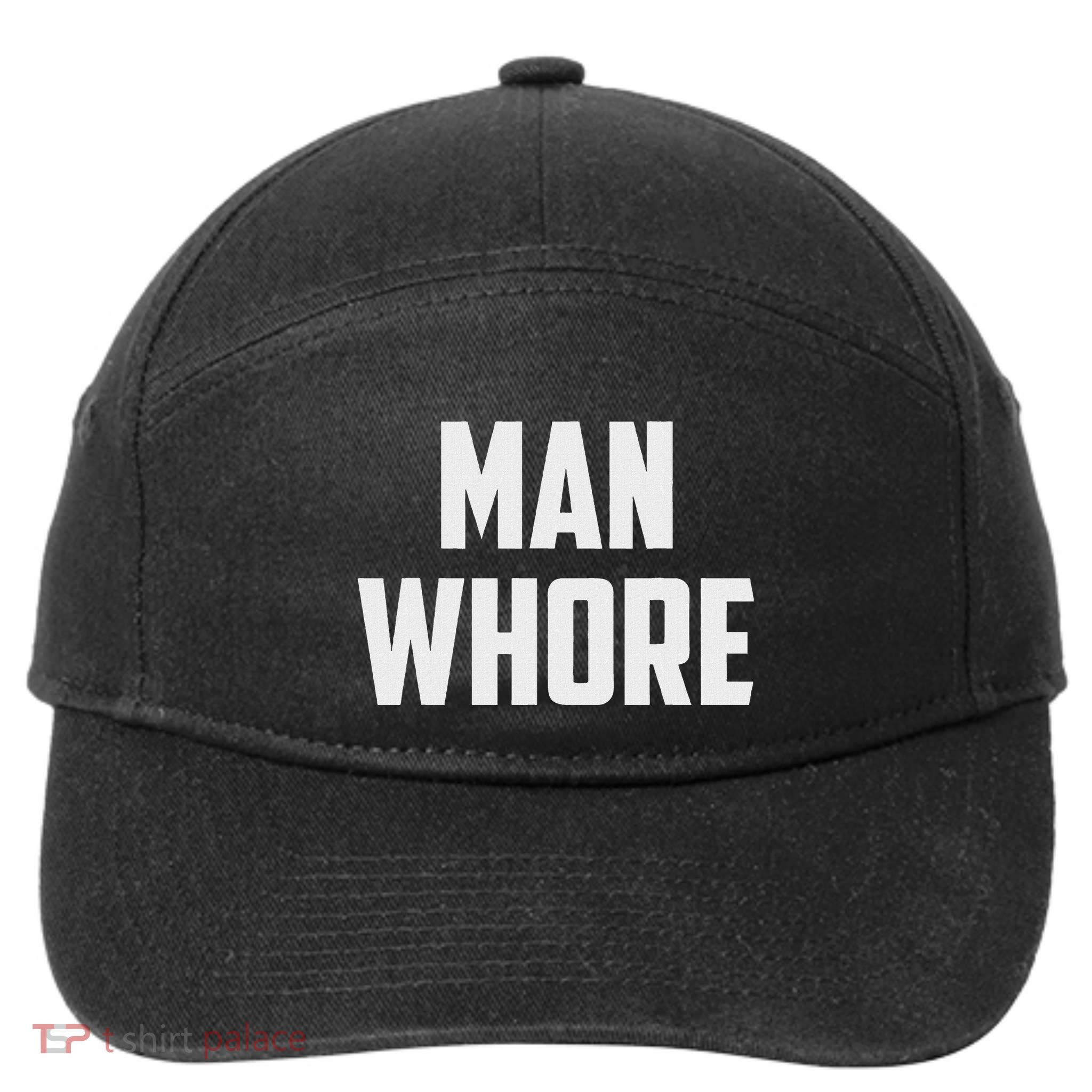 Man Whore 7-Panel Snapback Hat