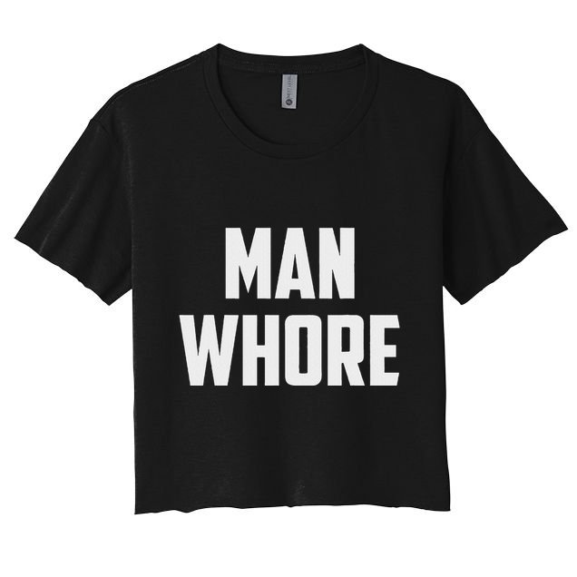 Man Whore Crop Top