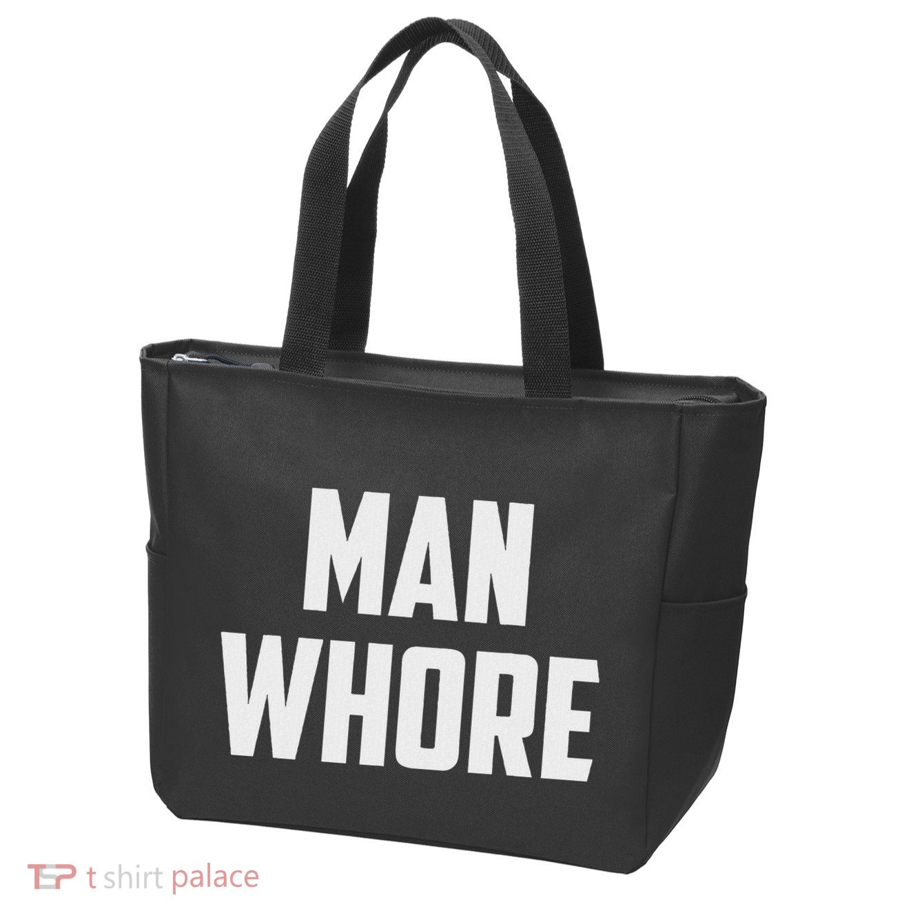 Man Whore Zip Tote Bag