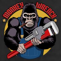 Monkey Wrench Mechanic Grease Monkey Car Repair Technician Cute Gift 7 Panel Mesh Trucker Snapback Hat