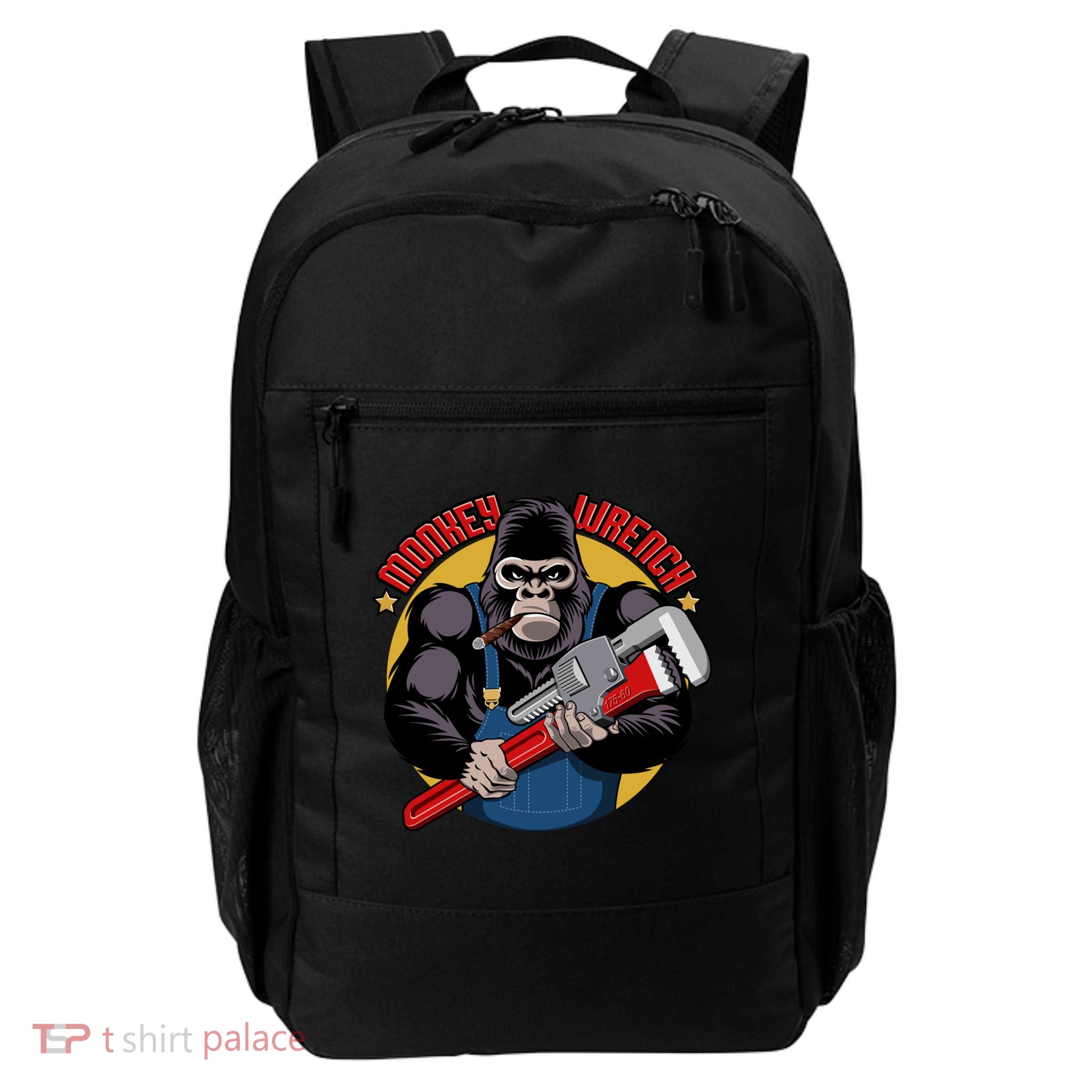 Monkey Wrench Mechanic Grease Monkey Car Repair Technician Cute Gift Daily Commute Backpack