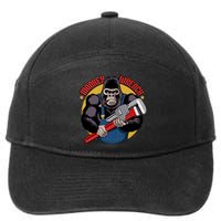 Monkey Wrench Mechanic Grease Monkey Car Repair Technician Cute Gift 7-Panel Snapback Hat