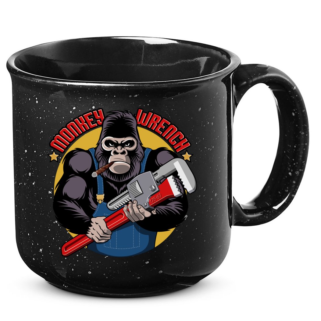Monkey Wrench Mechanic Grease Monkey Car Repair Technician Cute Gift 15oz Campfire Ceramic Mug