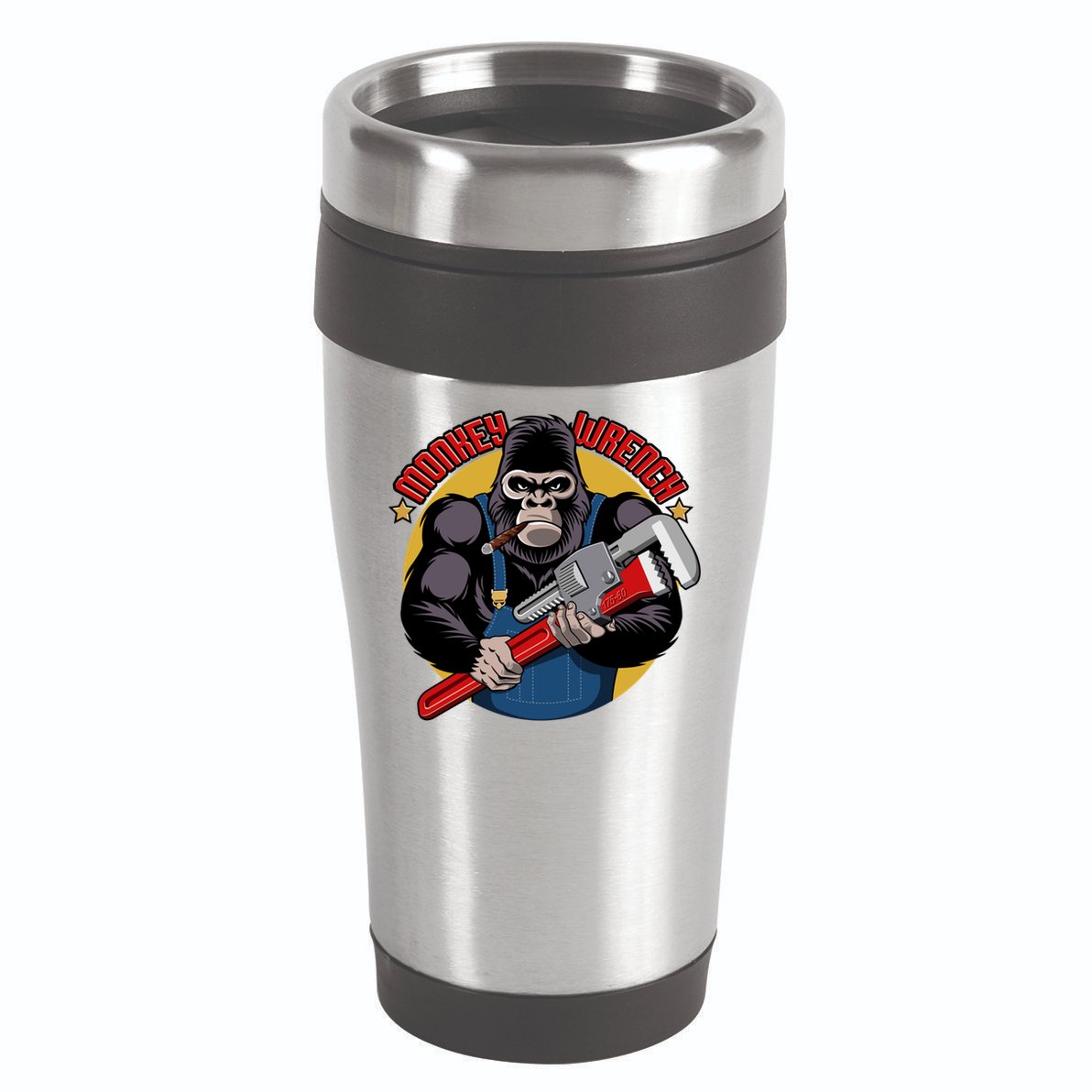 Monkey Wrench Mechanic Grease Monkey Car Repair Technician Cute Gift 16oz Travel Tumbler