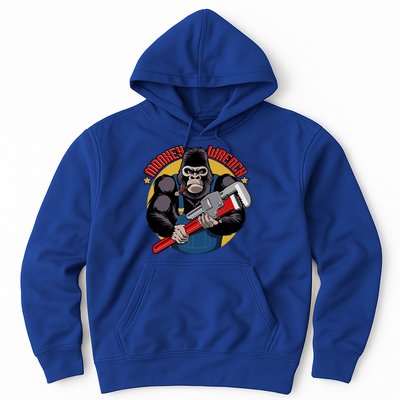 Monkey Wrench Mechanic Grease Monkey Car Repair Technician Cute Gift Hoodie