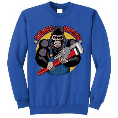 Monkey Wrench Mechanic Grease Monkey Car Repair Technician Cute Gift Sweatshirt
