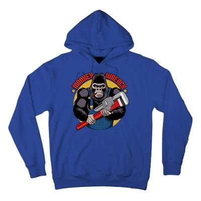 Monkey Wrench Mechanic Grease Monkey Car Repair Technician Cute Gift Tall Hoodie