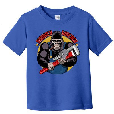 Monkey Wrench Mechanic Grease Monkey Car Repair Technician Cute Gift Toddler T-Shirt