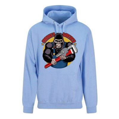 Monkey Wrench Mechanic Grease Monkey Car Repair Technician Cute Gift Unisex Surf Hoodie