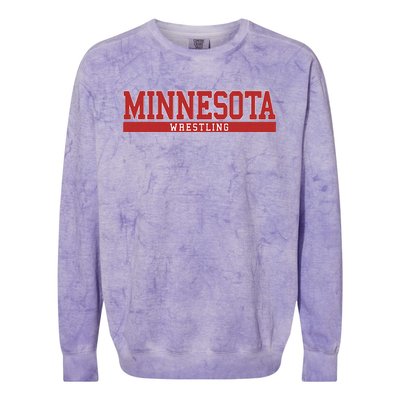 Minnesota Wrestling Colorblast Crewneck Sweatshirt