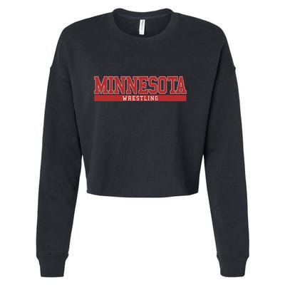 Minnesota Wrestling Cropped Pullover Crew