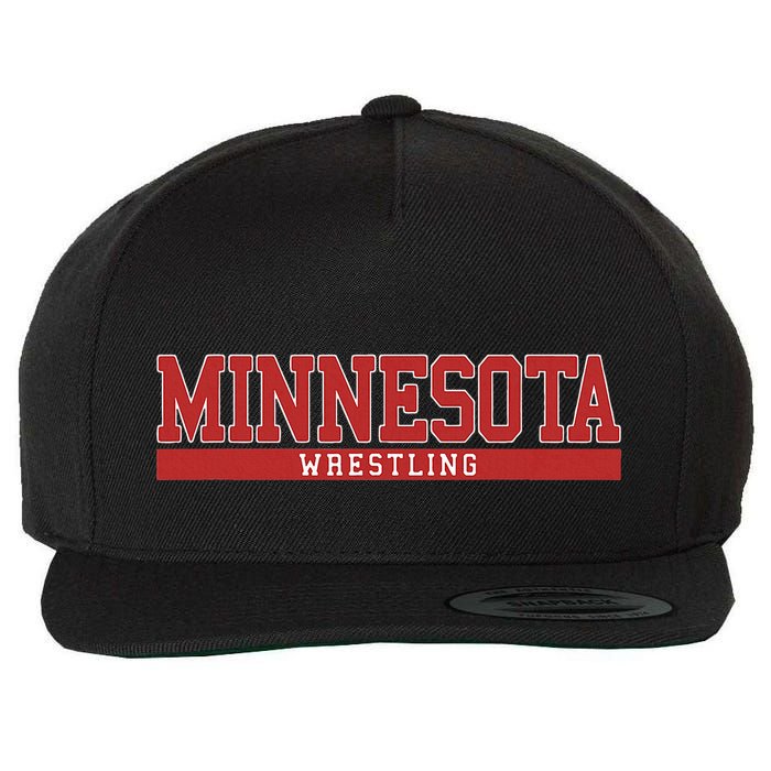 Minnesota Wrestling Wool Snapback Cap