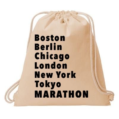 Marathon Wishlists Drawstring Bag