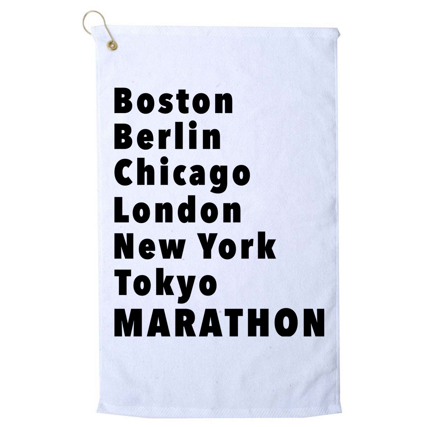 Marathon Wishlists Golf Towel