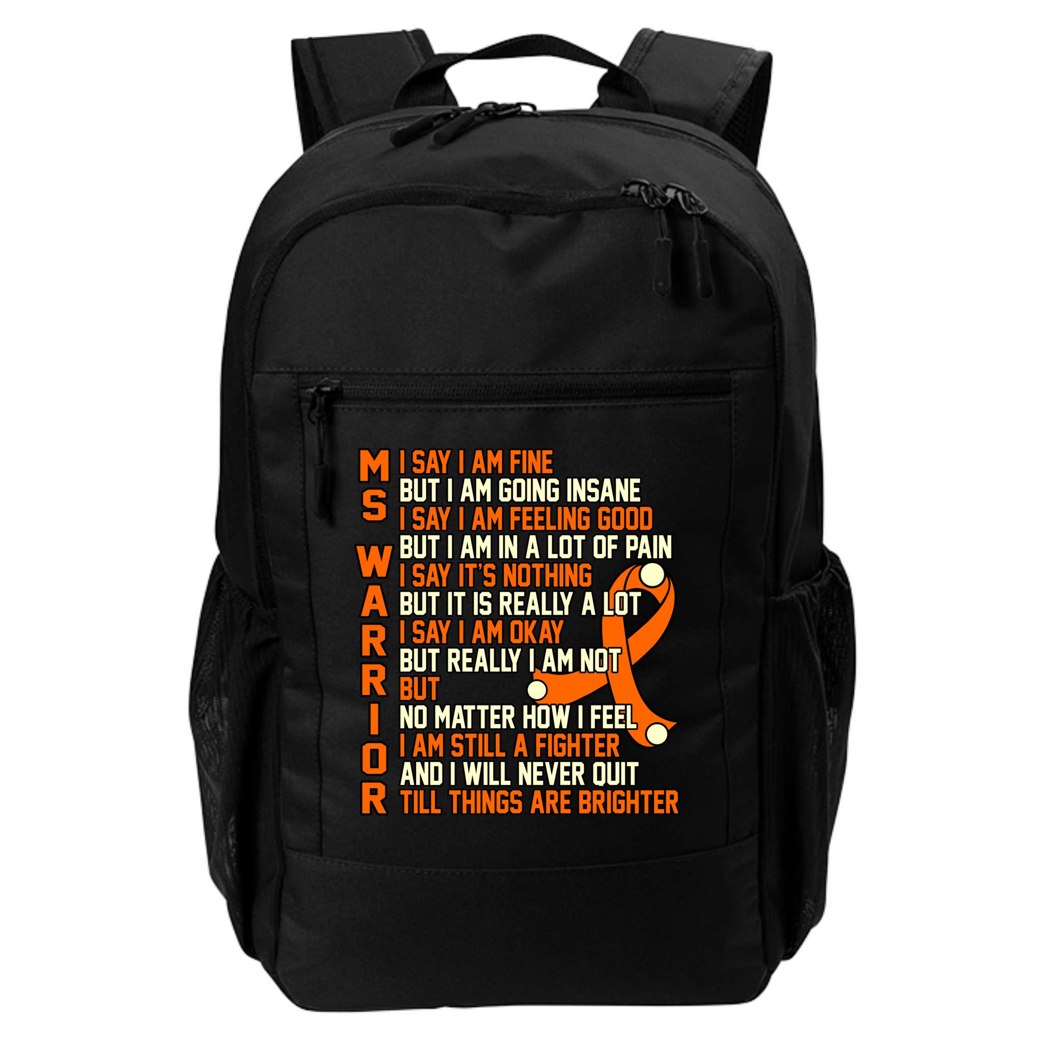 Ms Warrior Multiple Sclerosis Awareness Graphic Gift Backpack