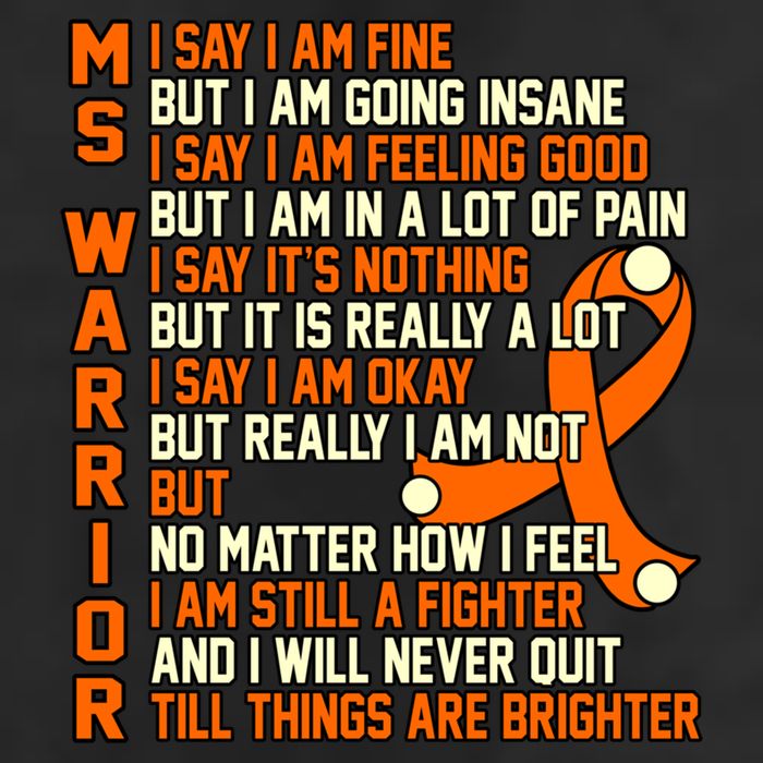 Ms Warrior Multiple Sclerosis Awareness Graphic Gift Beanie