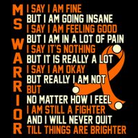 Ms Warrior Multiple Sclerosis Awareness Graphic Gift Youth Performance Sprint T-Shirt