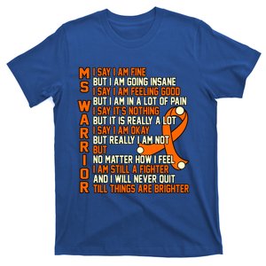 Ms Warrior Multiple Sclerosis Awareness Graphic Gift T-Shirt