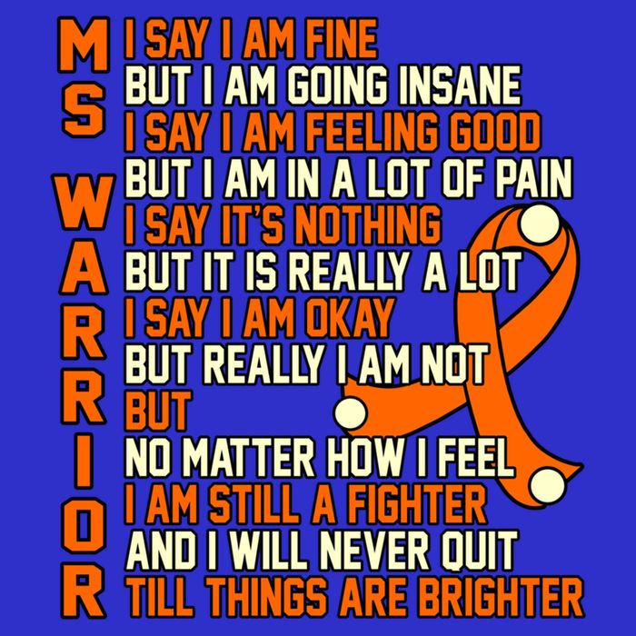 Ms Warrior Multiple Sclerosis Awareness Graphic Gift Visor