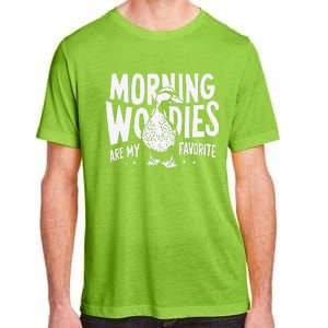 Morning Woody My Favorite Duck Hunting Funny Hunter Adult ChromaSoft Performance T-Shirt