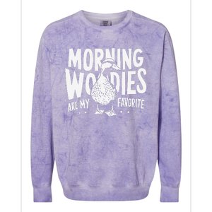 Morning Woody My Favorite Duck Hunting Funny Hunter Colorblast Crewneck Sweatshirt