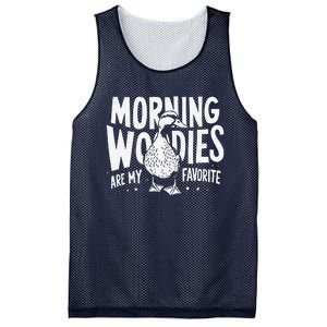 Morning Woody My Favorite Duck Hunting Funny Hunter Mesh Reversible Basketball Jersey Tank