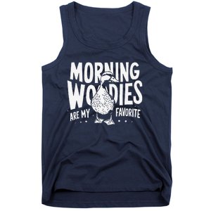 Morning Woody My Favorite Duck Hunting Funny Hunter Tank Top