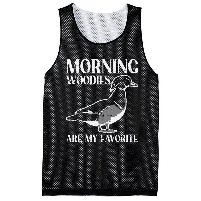 Morning Woody My Favorite Duck Hunting Funny Hunter Mesh Reversible Basketball Jersey Tank