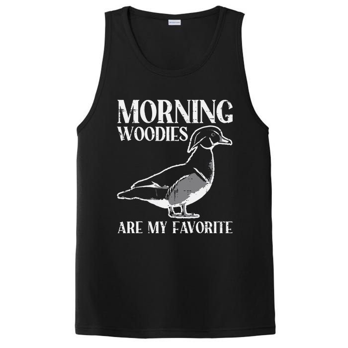 Morning Woody My Favorite Duck Hunting Funny Hunter PosiCharge Competitor Tank