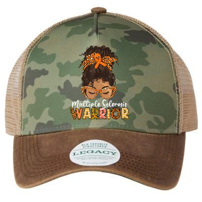  MS Warrior Messy Bun - Multiple Sclerosis Awareness Legacy Tie Dye Trucker Hat