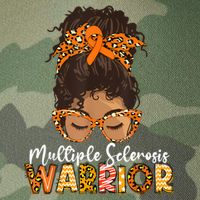  MS Warrior Messy Bun - Multiple Sclerosis Awareness Legacy Tie Dye Trucker Hat
