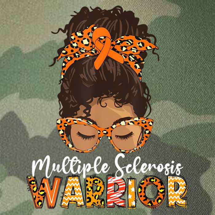  MS Warrior Messy Bun - Multiple Sclerosis Awareness Legacy Tie Dye Trucker Hat